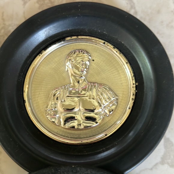 Vintage coasters set of 4 - Roman God plastic - Picture 3 of 16